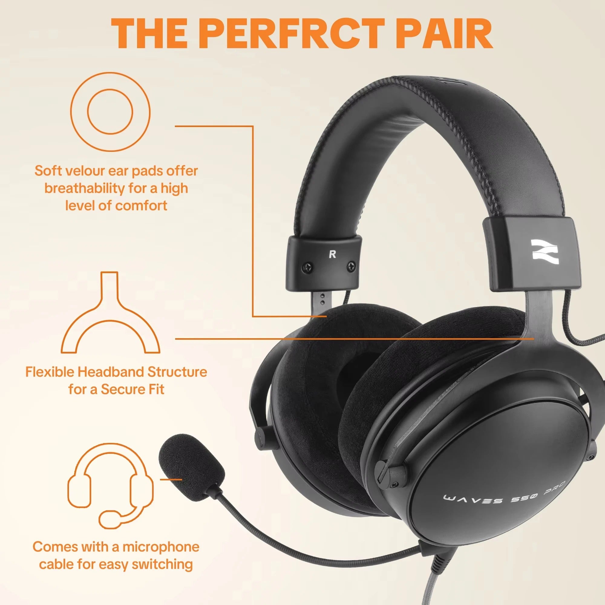 TOP W550X Talomen Over-Ear Headphones Portable